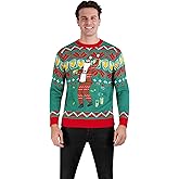 Holiday Hype Men's Ugly Christmas Sweater Holiday Pullover Traditional Fun