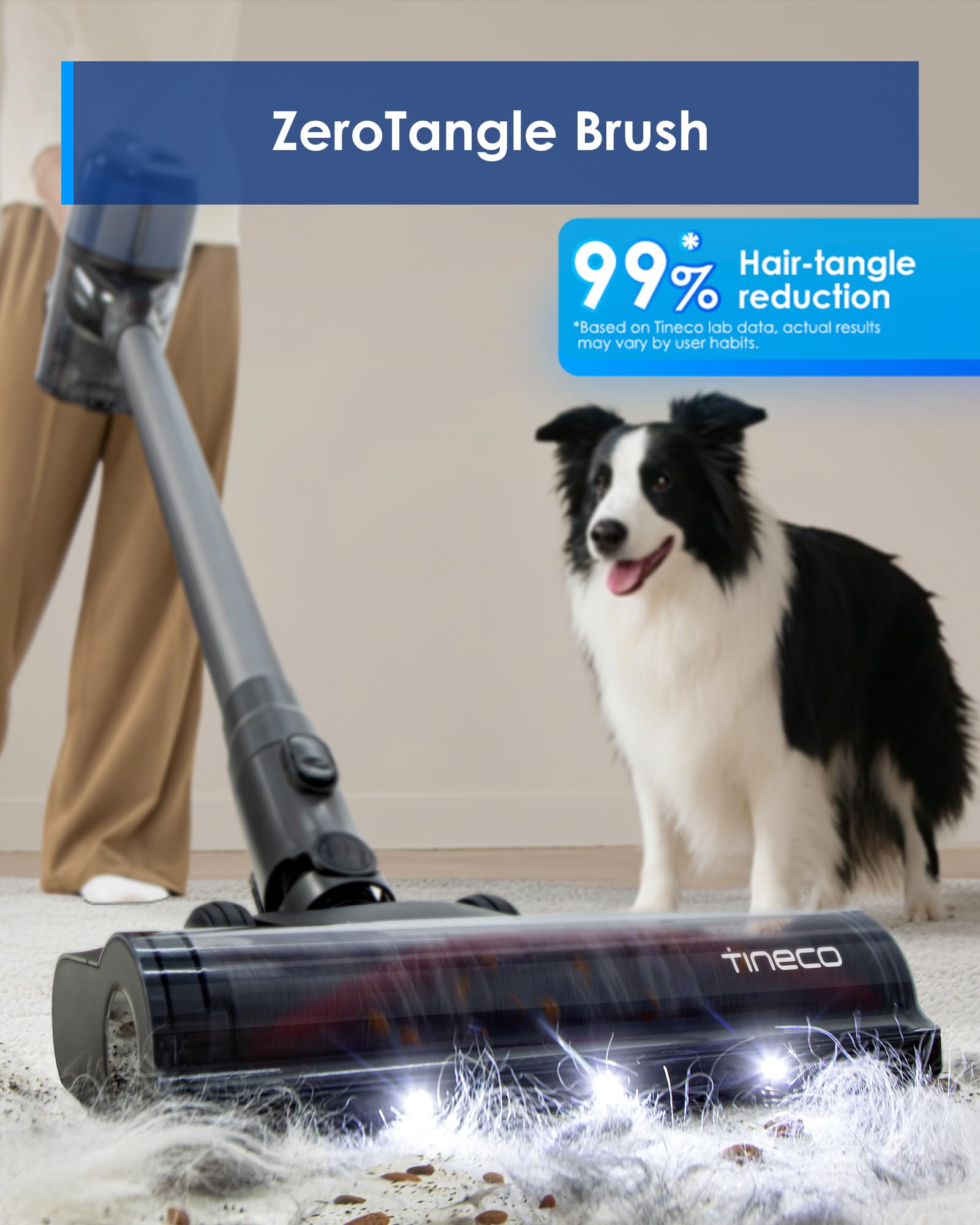 Tineco Pure ONE S30 Aspiradora inalámbrica, potente succión de 150 AW, cepillo sin enredos, hasta 65 minutos de tiempo de funcionamiento, filtración HEPA de 6 etapas, aspiradora con tecnología PureCyclone con base para montaje en pared