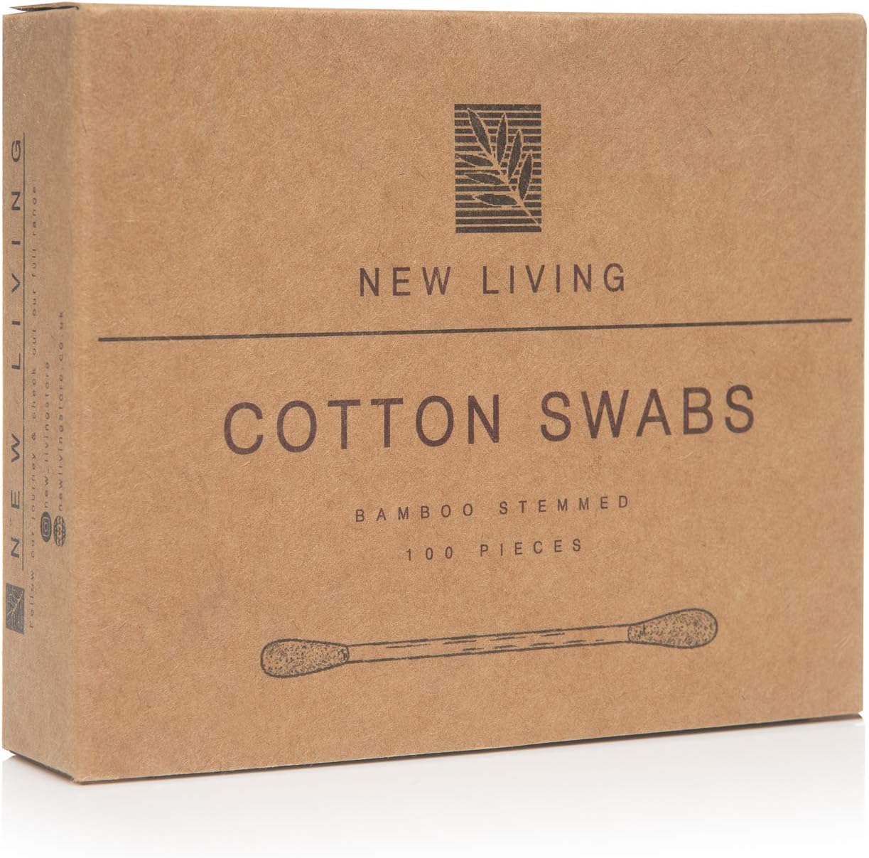 500 Bamboo Cotton Swabs, 500 Count (Pack of 1) - Image 3