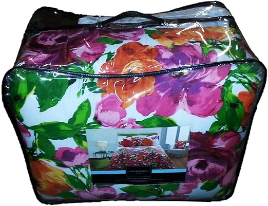 Amazon Com 6 Pc Cynthia Rowley Queen Floral Comforter Set With