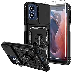 SKMY for Moto G 5G 2024 Case,with Screen Protectors and Camera Cover,[Military Grade] 16ft.Drop Tested Cover with Magnetic Ki