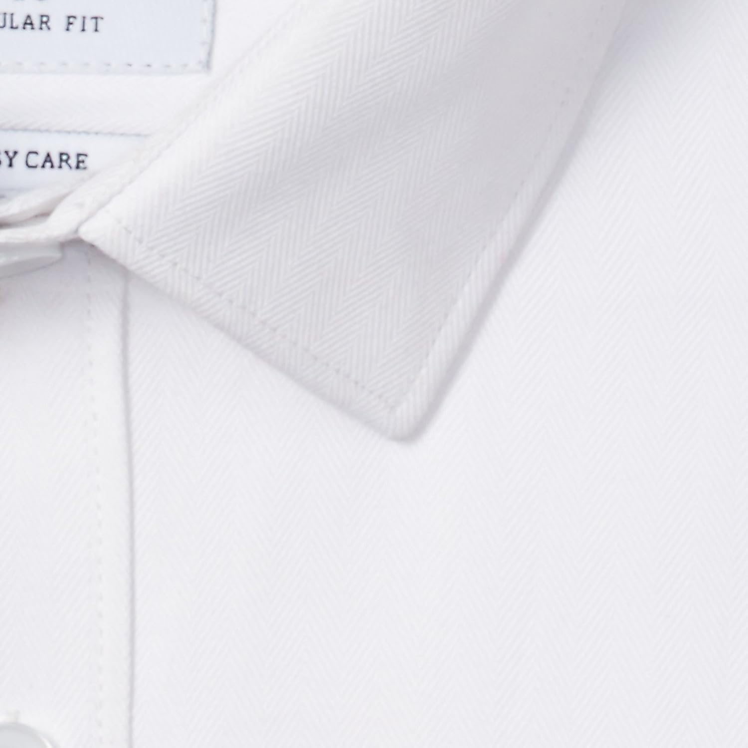 symbol amazon brand men's formal herringbone regular fit shirt