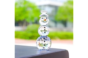 Glass Delightful Christmas Snowman Home Decoration – Perfect for Family Gatherings, Holiday Parties, and Creating an Enchanti