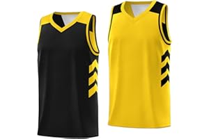 KXK Men's Blank Reversible Basketball Jersey Team Uniform Athletic Hip Hop Basketball Shirts S-4XL