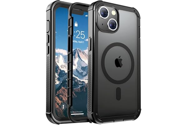 jaroco Magnetic for iPhone 13 Case, [Compatible with MagSafe][Military Grade Drop Protection][Heavy Duty Protection][Non-Slip