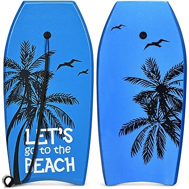 Planche de Bodyboard Surf avec Sangle 94 x 47 x 5,5 cm Motifs cocotier