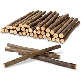 QTLCOHD 100 Pcs Craft Sticks, 6 Inch Twigs for Crafts | Natural Mini Wood Log Sticks, 0.3-0.5 Inch Diameter for DIY Projects,