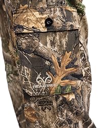 Realtree Men's Camo Hunting Pants, Durable Cargo