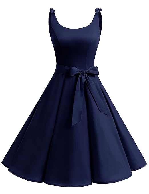 bbonlinedress 1950er Vintage Polka Dots Pinup Retro Rockabilly Kleid Cocktailkleider