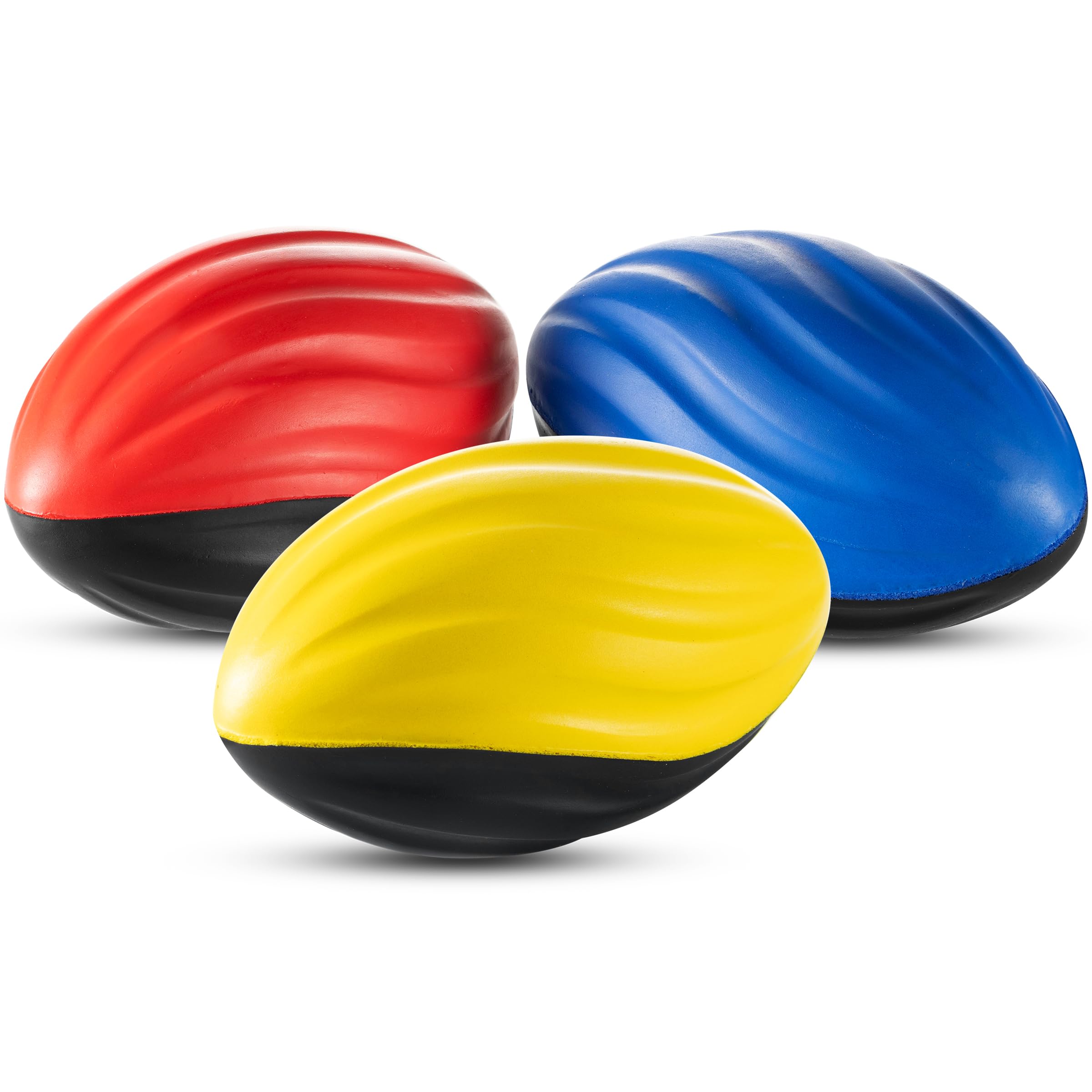 Bedwina 5" Mini Foam Football - (Pack of 30) Small Toy Footballs for Indoor and Outdoor Play, Spiral Foam Sports Birthday Football Party Favors for Kids