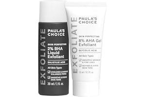 Paula's Choice SKIN PERFECTING 8% AHA Gel Exfoliant & 2% BHA Liquid Duo - Facial Exfoliants for Blackheads, Enlarged Pores, Wrinkles, and Fine Lines w/Glycolic and Salicylic Acid