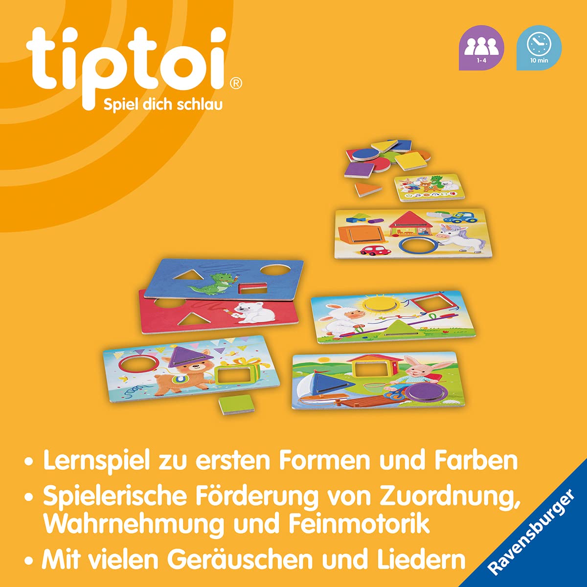 Ravensburger tiptoi Spiel 00168 - Meine Farben und Formen, Lernspiel für Kinder ab 2 Jahren - Geburtstagsgeschenke 6