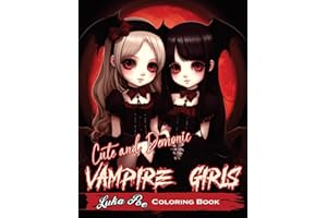 Cute and Demonic Vampire Girls: A Spooky and Playful Coloring Adventure