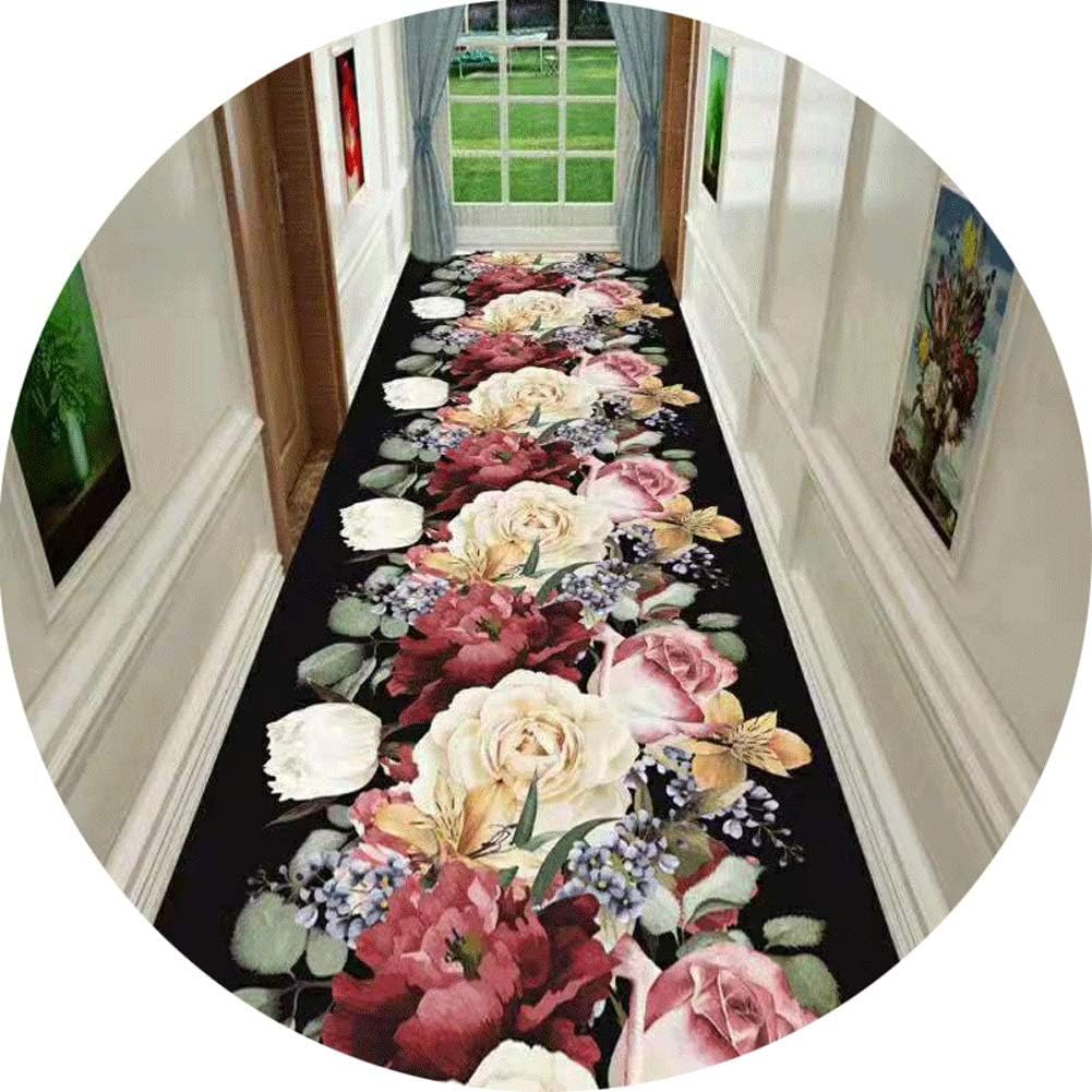 Area Rugs Hallways Runner Rugs Corridor Carpet Runner Carpets for Hallways 6mm Non-Slip Carpet Door Mat for Entrance/Living Room/Bedroom/Bathroom Multiple Sizes (Color : A, Size : 1x1m)