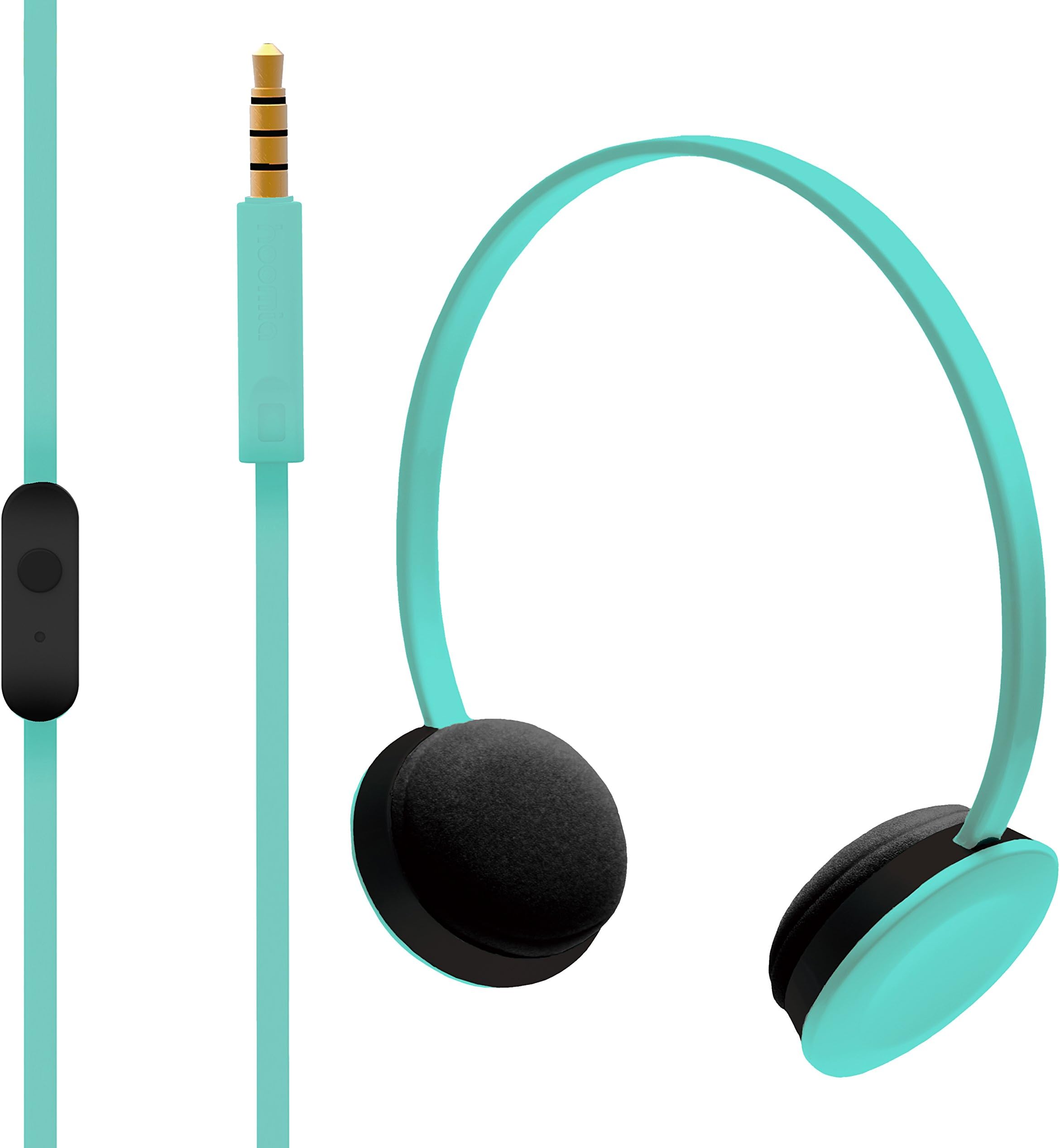 Hoomia U2NY-TIFFANY On-Ear Stereo Headphone with Microphone, Green