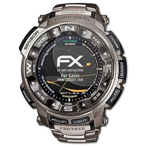 atFoliX Película Protectora para Casio PRW-2500T-7ER Lámina ...