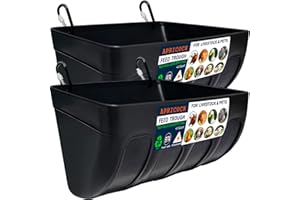 APRICOCK Chicken Feeder Waterer, Goat Feeder - 2 Pack, 5.5 Quart, for Goats Chickens Duck Sheeple Dogs Piglets Deers Gooses, Turkeys, Goat Supplies(Appearance Patent Product)