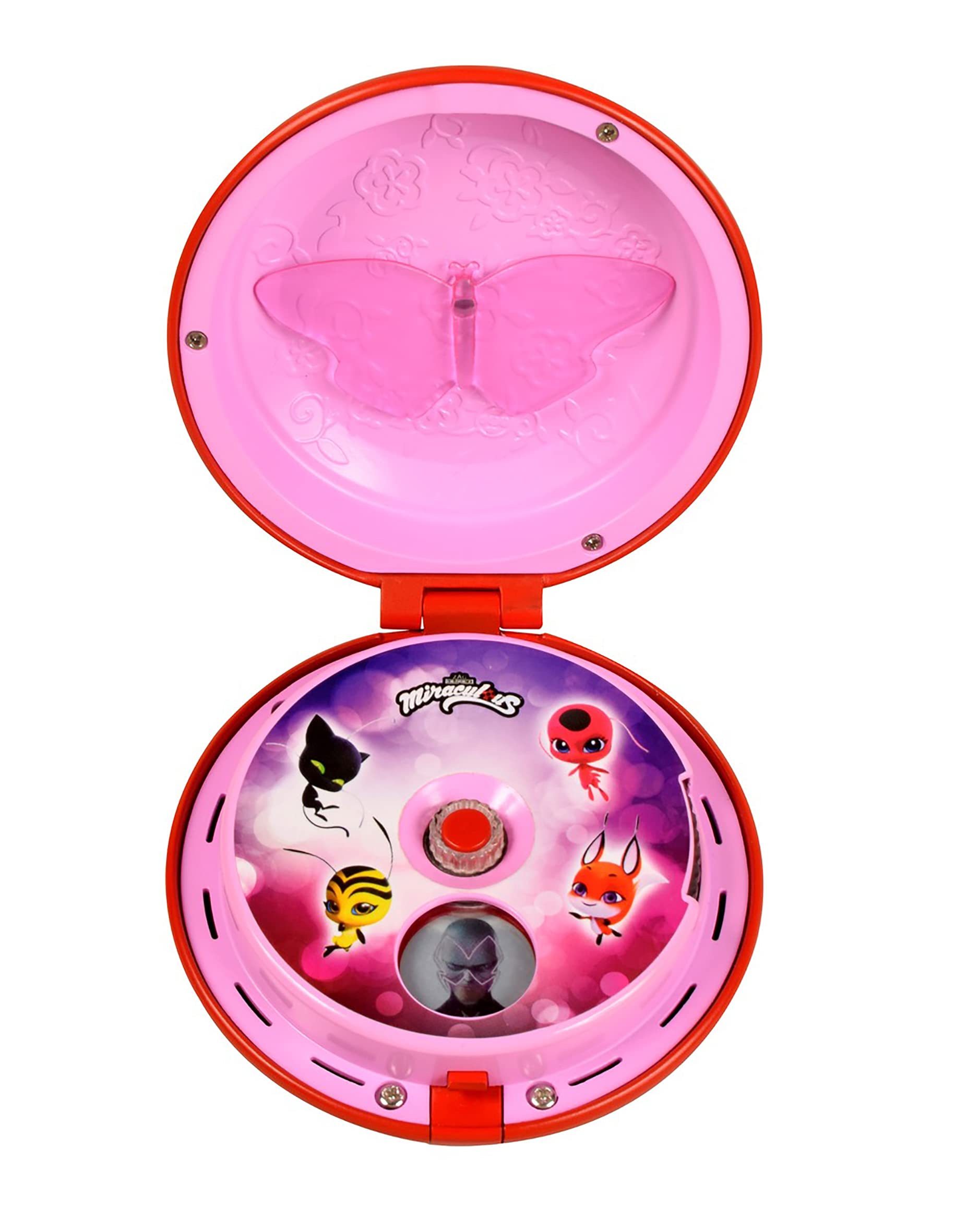 BANDAI Miraculous Ladybug Yoyo Communicator, Ladybug Accessories Toy Phone For Role Play Fun, Miraculous: Tales Of Ladybug & Cat Noir Kids Toys For Dress Up Games, Miraculous Ladybug Gift