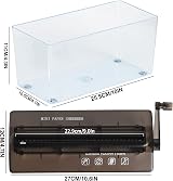 Uncle Paul Manual Shredder A4 Paper 3L Transparent Black OF02BK view 2