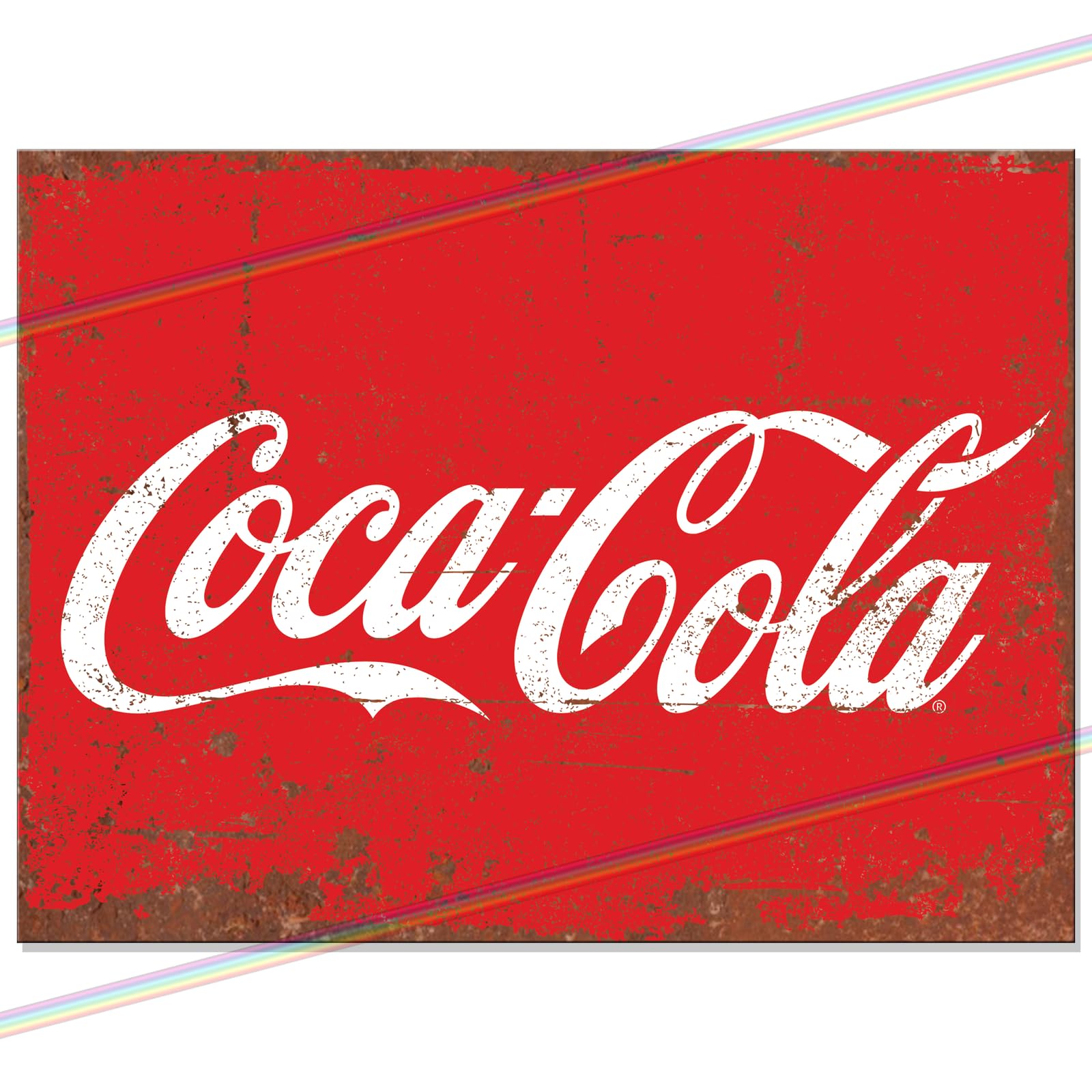 Coca Cola Logo Funny Metal Bar Sign Bar Accessories for Home Pub or Outdoor Garden Bar Wall Plaque Man Cave Gift Metal Bar Signs Memorabilia bar sign 20cm x 15cm #MS124-M