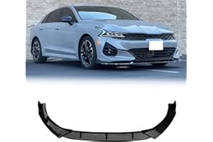FREEMOTOR802 Compatible With 2021-2024 Kia K5 & 2025 Kia K5 GT/GT Line Front Bumper Lip, Carbon Fiber Print 3PC PP Polypropylene Front Lip Lower Chin Spoiler Splitter