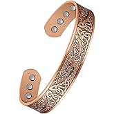 Jeracol Copper Bracelet for Men, Mens Magnetic Bracelets with 3,800 Gauss Strong Neodymium Magnets
