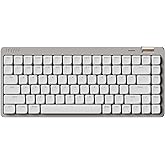 Flow Lite 84 Keys Low Profile Mechanical Keyboard, 75% Swappable Rechargeable Wireless Keyboard with 2.4G Receiver, Bluetooth