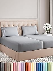 Split King Size 5 Piece Sheet Set - Comfy