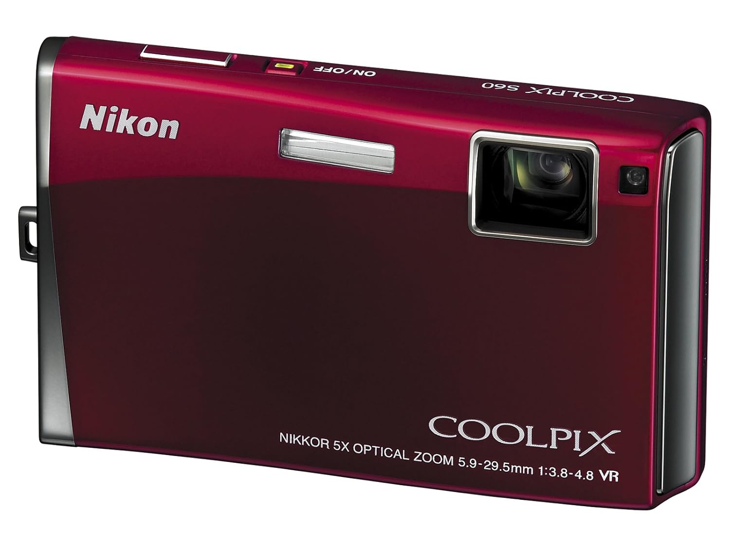 Amazon.com : Nikon Coolpix S60 10MP Digital Camera with 5x Optical  Vibration Reduction (VR) Zoom (Crimson Red) : Point And Shoot Digital  Cameras : Camera & ...