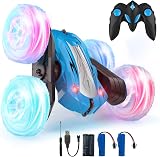 Rodzon RC Car for Kids 6+ Stunt 360° Flip LED Lights 2 Batteries Blue view 1