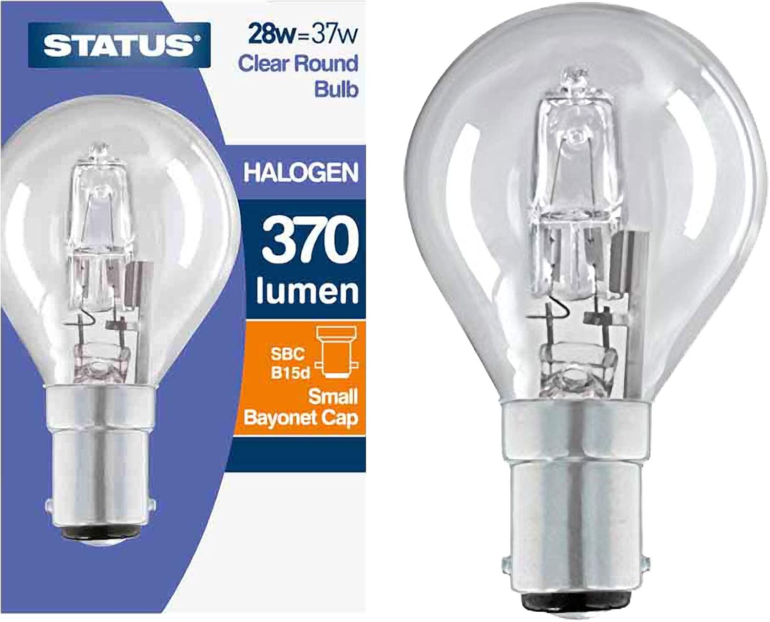 10 X Halogen Energy Saving 28W = 37W SBC B15 Small Cap Golf