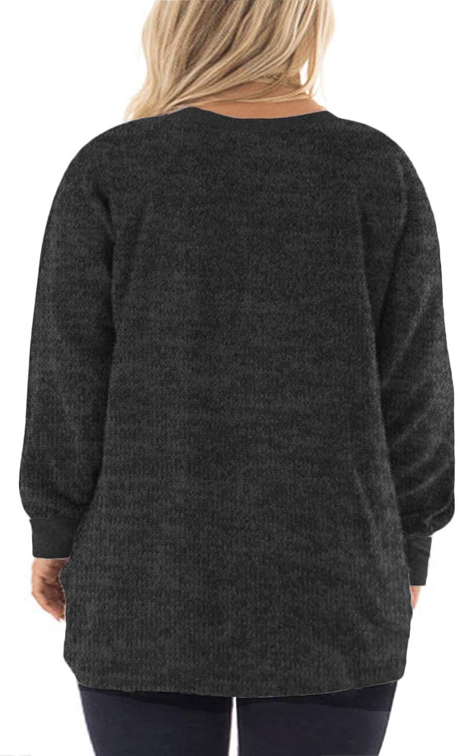 DOLNINE Women's Plus Size Sweatshirts Color Block Long Sleeve Pocket Shirts Tops at  Women’s Clothing store