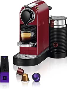 Krups Nespresso Citiz \u0026 Milk XN7615 - Cafetera de cápsulas monodosis, con  19 bares de presión, thermoblock, capacidad 1L, función automática con  botones retroiluminados, con Aeroccino, color Rojo : Amazon.es: Hogar y  cocina