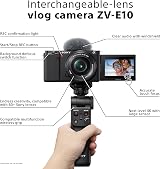 Sony ZV E10L Mirrorless Vlog Camera 16-50mm Kit APS-C 4K Real-Time Eye AF view 2