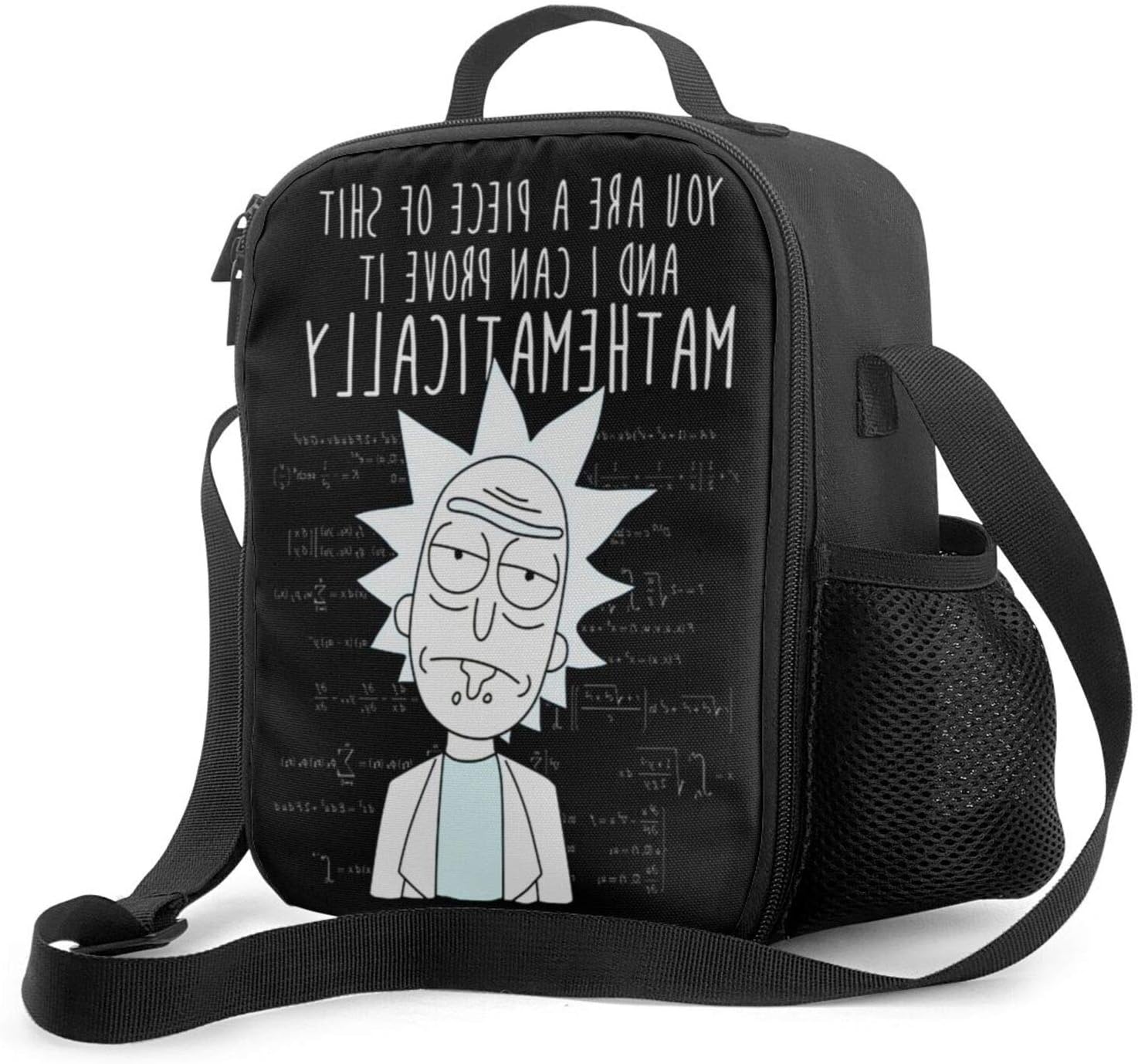 Ri-ck And Mor-ty Anime Lunch Bag Reusable Lunch Box Light And Easy To Carry Bag Insulated Bento Box Large-Capacity Leakproof Lunch Box