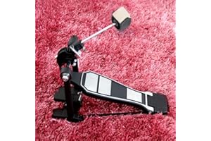 POCREATION Drum Pedal Beater, Drum Pedal Accessory Stylish and Bass Drum Pedal Beater Percussion Pedal Beater with Stainless Steel Body and Wool Felt Side Handle, Ideal Percussion Instrument