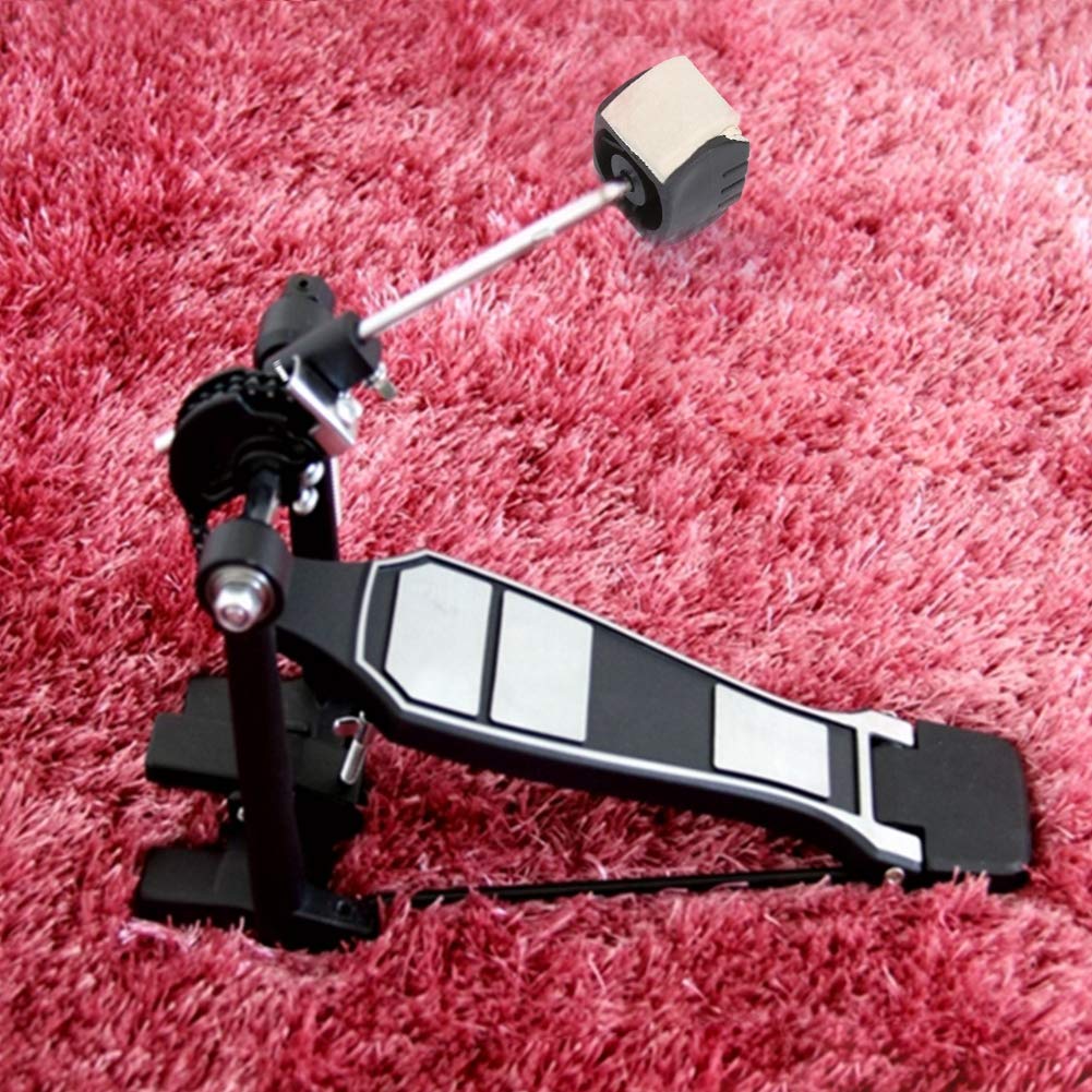 Photo 1 of Drum Pedal Beater, Drum Pedal Accessory Stylish and Bass Drum Pedal Beater Percussion Pedal Beater with Stainless Steel Body and Wool Felt Side Handle, Ideal Percussion Instrument