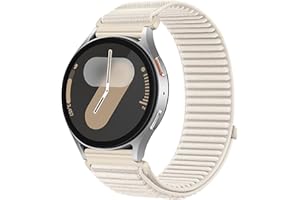 ZZMY Nylon Loop Strap Compatible with Samsung Galaxy Watch 7/6/5/4/FE 40mm 44mm Bands, for Garmin Vivoactive6/5/3 Breathable 