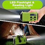 Mesqool Solar Hand Crank Radio 5-Way Powered AM FM SW Emergency Radio view 5