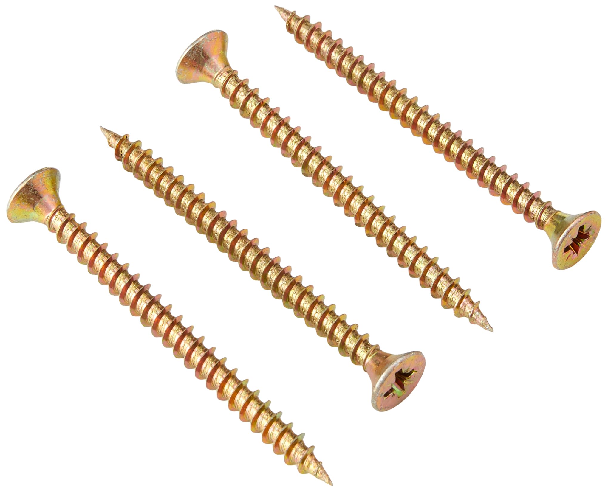 ForgeFix Multi-Purpose Single Thread Screws | 6.0 x 75mm | Zinc Yellow Passivated | Box 100 โ image 1