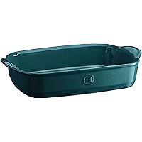 Emile Henry France Ovenware Ultime Rectangular Baking Dish, 14.2 x 9.1, Blue Flame