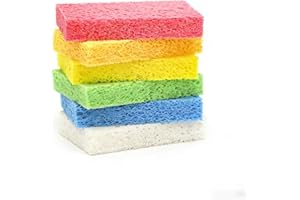 ARCLIBER Cellulose Sponges,Heavy Duty Scrub Kitchen Sponge,Clean Tough Messes Without Scratching Sponges Kitchen,Pop Up Eco S