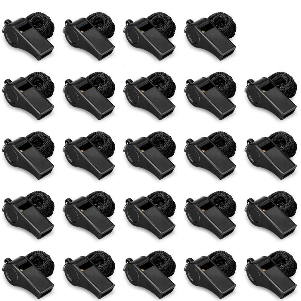 Hipat Whistle, Outdoor Sports Whistles with Lanyard, Very Loud Sound Whistles Bulk Perfect for Referees, Coaches, Emergencies