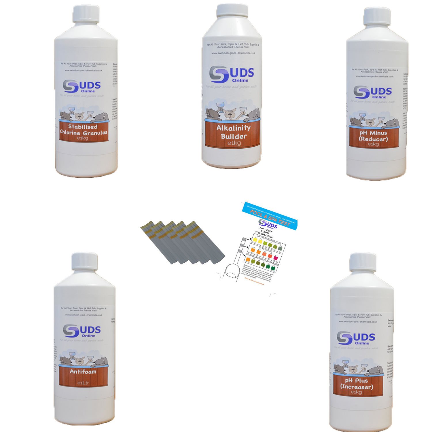 large Inflatable Hot tub water treatment kit chemical starter kit spas Amazon.co.uk
