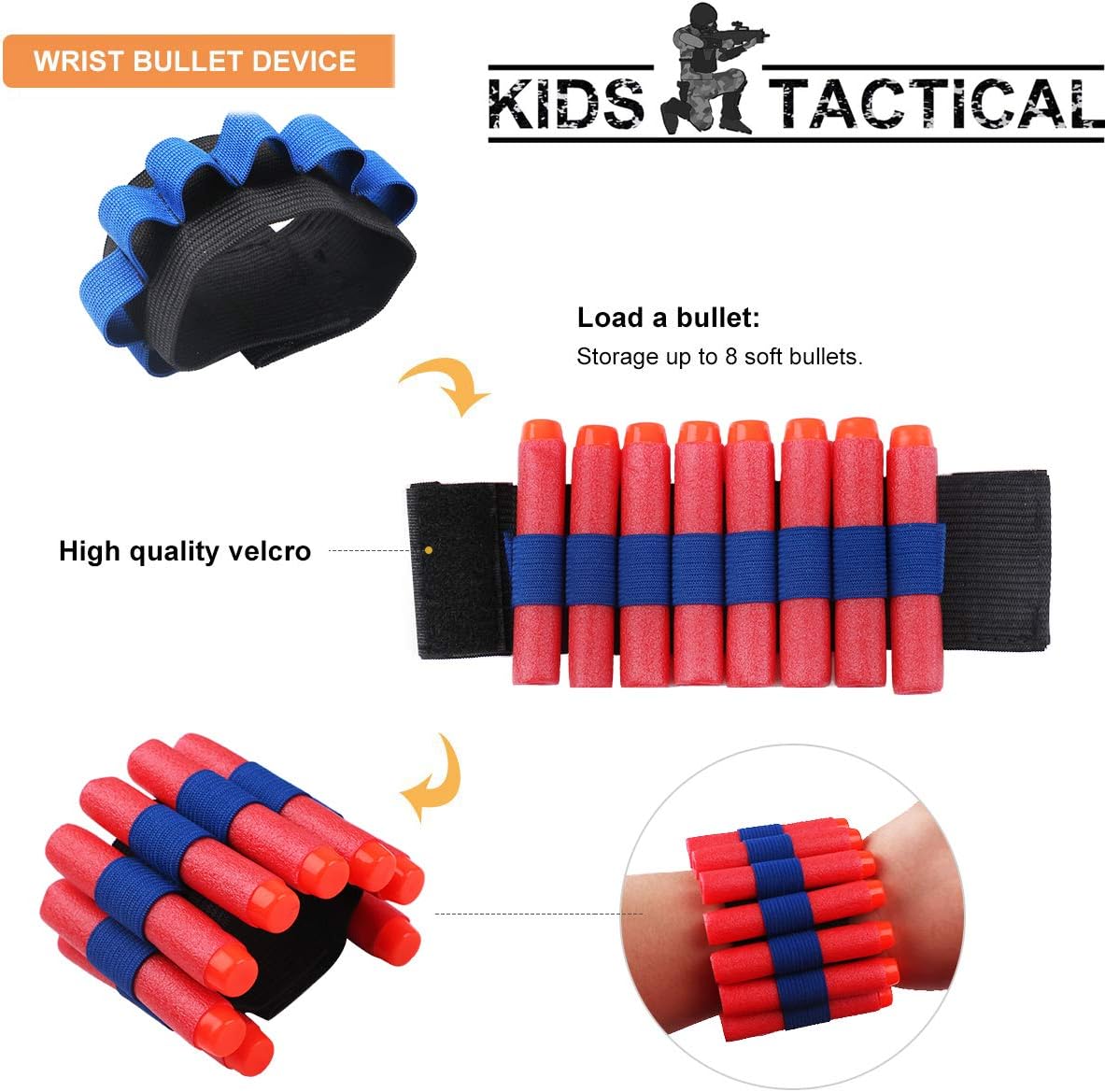 Nerf Vests for Kids, 110pcs 2 Set Tactical Vest Kit for Nerf Guns NStrike Blasters And Elite
