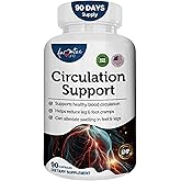 AAMATEC LIFE Blood Circulation Support Supplement for Arteries & Veins Health- Natural Cardiovascular Pills with L-Arginine, Ginger Root- Promotes Healthy Blood Flow & Heart Health- 90 Capsules