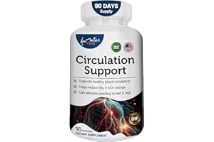 AAMATEC LIFE Blood Circulation Support Supplement for Arteries & Veins Health- Natural Cardiovascular Pills with L-Arginine, Ginger Root- Promotes Healthy Blood Flow & Heart Health- 90 Capsules