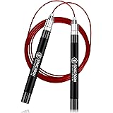 Epitomie Fitness Sonic Boom M2 High Speed Jump Rope - Patent Pending Self-Locking, Screw-Free Design – Weighted, 360 Degree S