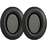 Replacement Ear Pads Cushions for Sony WH-1000XM3 Headphones,(WH1000XM3) Over-Ear Headphones, Ear Pads with Softer Protein Leather, Noise Isolation Memory Foam（Black）