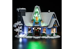 LIGHTAILING Led Light for Lego 10293 Santa's Visit Building Blocks Model Remote-Control Version - NOT Included The Model Set